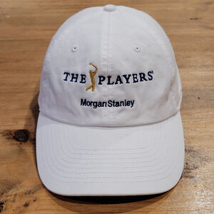 The Players Championship PGA Golf Hat Cap Strap Back Morgan Stanley White
